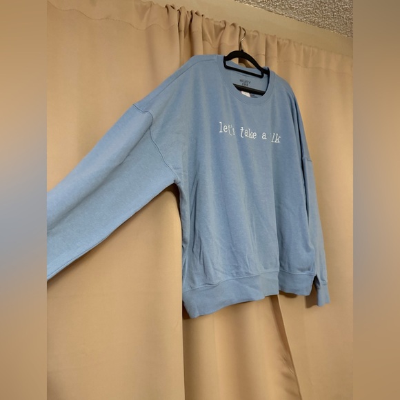 NWT, 2X “Let’s take a walk” crew neck sweater. - Picture 3 of 9